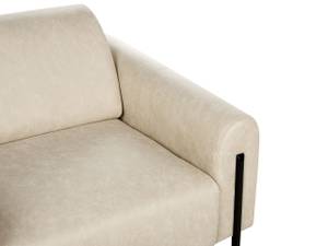 3-Sitzer Sofa ASKIM Beige - Schwarz