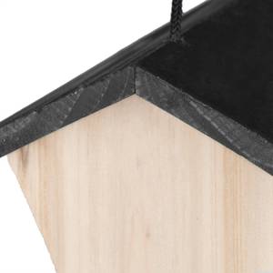 Vogelfutterhaus zum Aufhängen Schwarz - Braun - Holzwerkstoff - 36 x 23 x 27 cm