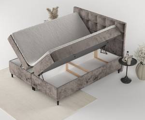 Boxspringbett Urbaneo Braun - Breite: 160 cm