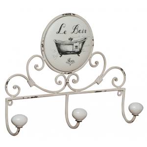 Accroche murale en porcelaine Le Bain 6 x 25 x 30 cm