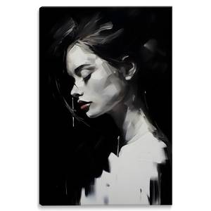 Tableau Canvas PORTRAIT Visage Peinture 50 x 70 x 70 cm