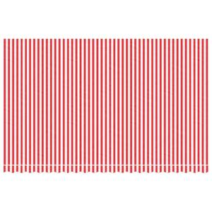 Tissu d'auvent de remplacement 3007858 Rouge - Blanc - 295 x 480 cm