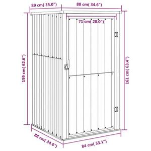 Remise à outils 3006852 Anthracite - Largeur : 88 cm