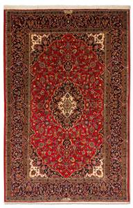 Keshan - 216x141cm Rot - Naturfaser - 141 x 1 x 216 cm