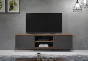 TV Tisch Montez Grau - Holzwerkstoff - 40 x 56 x 183 cm