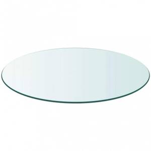 Plateau rond transparent 60 x 60 cm