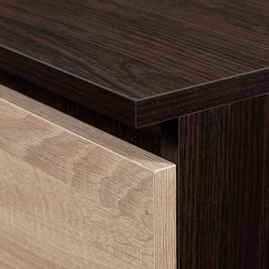 TV-Schrank K160 2T 1S CLP Eiche Sonoma Dekor - Wenge Dekor