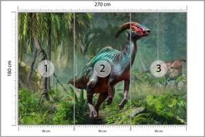 Papier Peint DINOSAURE Plantes Nature 270 x 180 x 180 cm