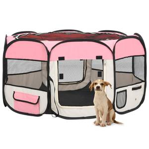 Parc pour chiens 3005110 Rosé - 125 x 61 x 125 cm