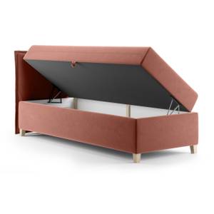 Boxspringbett Einzelbett Martines Mini Rot - Breite: 80 cm