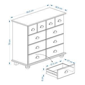 Commode COLMAR Taupe