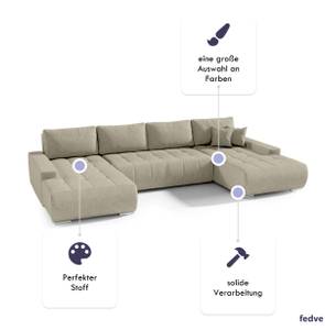 Ecksofa Dhaka U Beige