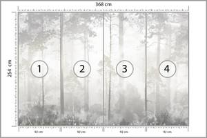 Papier Peint FORÊT Arbres Vintage Style 368 x 254 x 254 cm