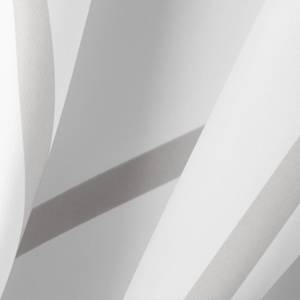 Chevron-Duschvorhang Grau - Textil - 183 x 1 x 183 cm