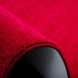 Hochflor Velours Teppich Luna Rund Rot - 100 x 100 cm