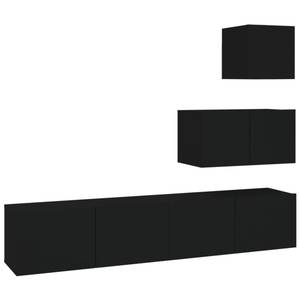 TV-Schrank 4er Set D767 Schwarz