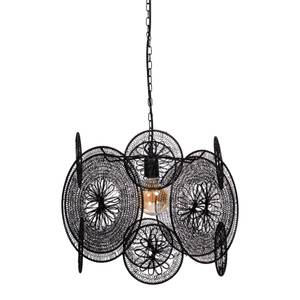 Lampe suspendue Desh Noir - Métal - 40 x 40 x 40 cm