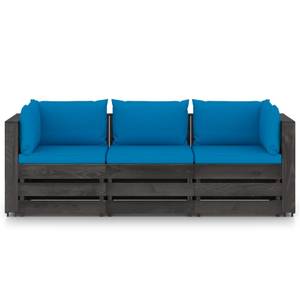 Gartensofa Blau - Massivholz - Holzart/Dekor - 70 x 66 x 69 cm