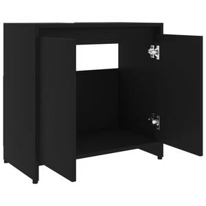 Badezimmerschrank 3003819 Schwarz - Holzwerkstoff - 60 x 61 x 33 cm