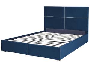 Doppelbett VERNOYES Blau - Gold - Marineblau - Breite: 188 cm