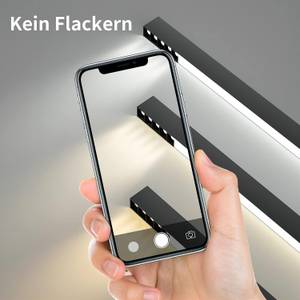 LED Deckenleuchte Ritter Schwarz - Tiefe: 53 cm