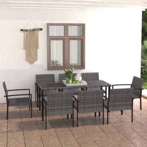 Garten-Essgruppe (9-teilig) 3006621-2 Grau