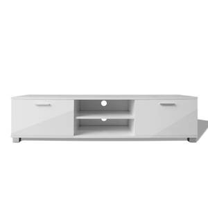 Meuble tv 292557 Blanc crème brillant - Profondeur : 140 cm