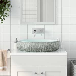 Aufsatzwaschbecken AW853 Blau - 40 x 15 x 59 cm - Porzellan