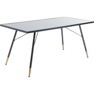 Table La Gomera Noir - Bois manufacturé - 160 x 75 x 80 cm