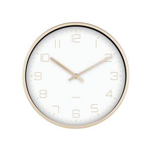 Wanduhr Gold Elegance Weiß