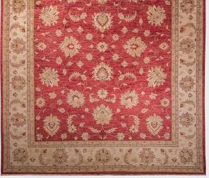 Ziegler - 353x277cm Rot - Naturfaser - 277 x 1 x 353 cm