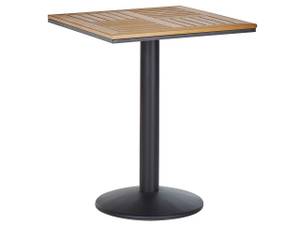 Table de jardin PALMI Noir - Marron - Matière plastique - 60 x 75 x 60 cm