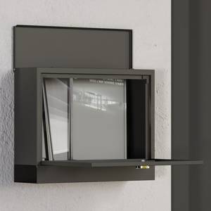 Briefkasten B80-015V00BK Braun - Metall - 12 x 29 x 37 cm