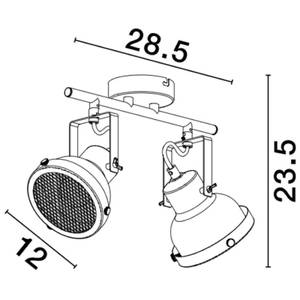 Deckenleuchte RUVI Höhe: 24 cm