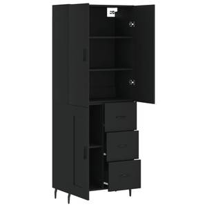 Highboard DE4834 Schwarz - Holzwerkstoff - 34 x 180 x 70 cm