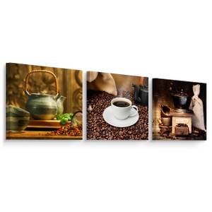 Set De Tableaux GRAINS DE CAFÉ Café 3D 150 x 50 x 50 cm