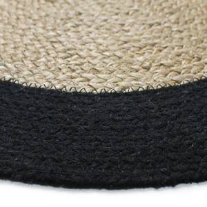 Tapis FUNNY JUTE Noir - Fibres naturelles - 90 x 90 x 90 cm