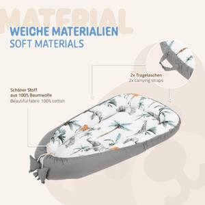 Babynest zweiseitig Grau