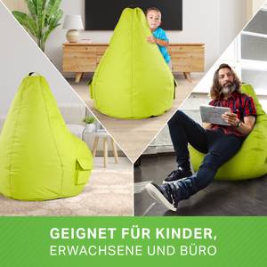 Pouf Lounge Chair "Cozy" 80x70x90cm Jaune vert