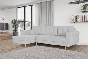 Ecksofa HERMES-L Grau - Hellgrau