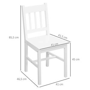 Esszimmerstühle 2er Set 835-910V01WT Glas Grau