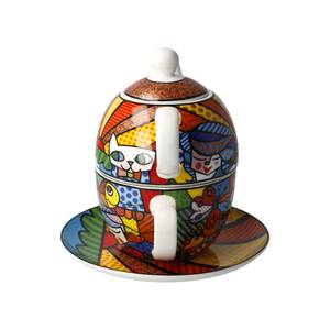 Tea for One Romero Britto Garden Porzellan - 16 x 16 x 16 cm