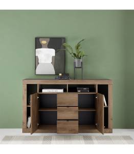 Sideboard Rimini Braun - Holzwerkstoff - 40 x 102 x 172 cm