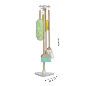 Jeu de nettoyage enfant+ 6 accessoires Bois manufacturé - 23 x 89 x 23 cm