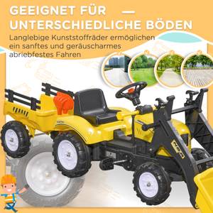 Trettraktor 341-019V00YL Gelb - Kunststoff - 105 x 133 x 425 cm