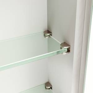 LED Spiegelschrank Badspiegel Badschrank Silber - Glas - 80 x 60 x 13 cm