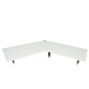 Eck-Schreibtischplatte D40 120° Weiß