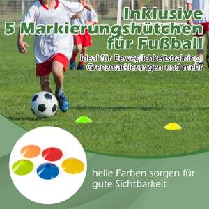 Fußballtor EB50322DE Weiß - Kunststoff - 90 x 182 x 245 cm