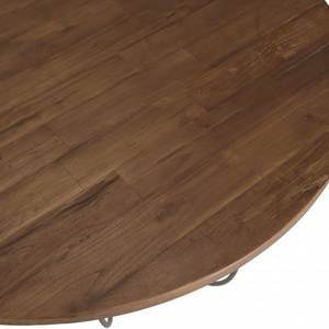Table basse coque en teck recyclé Marron - Bois massif - 120 x 35 x 120 cm
