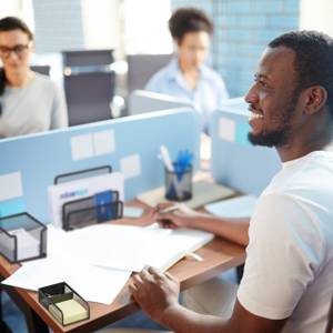 Ensemble de 4 accessoires de bureau Noir